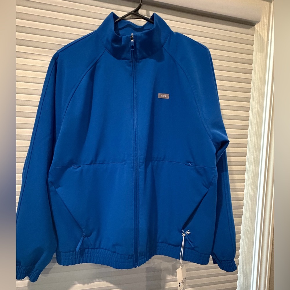 Figs Royal Blue Medium Sydney Scrub Jacket